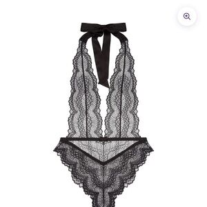 Journelle Natalia Teddy - Black Lace Bodysuit